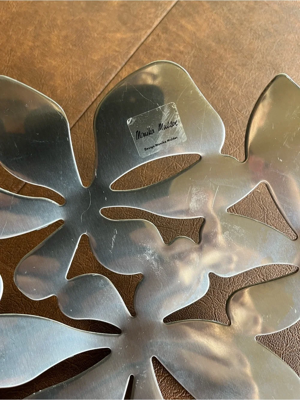 Monika Mulder stainless steel flower fruit bowl